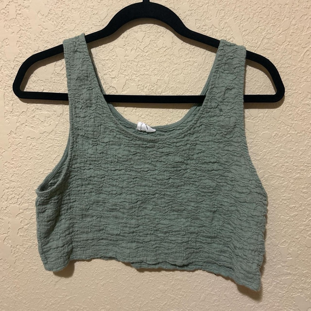 Cotton On Textured Sage Tank Top